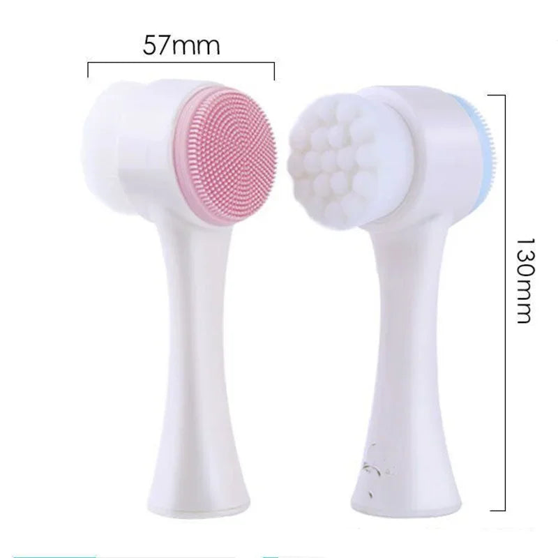 Foam & Silicone Facial Cleaning Brush